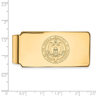 10k Gold LogoArt Georgia Institute of Technology Crest Money Clip