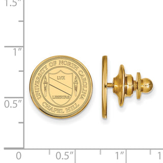 14k Gold LogoArt University of North Carolina Crest Lapel Pin