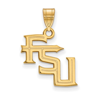 10k Gold LogoArt Florida State University F-S-U Medium Pendant