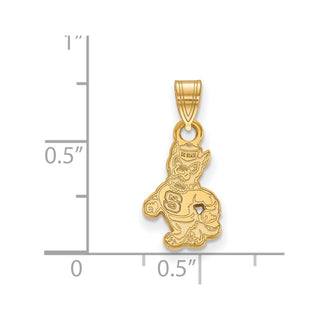 10k Gold LogoArt North Carolina State University Wolf Small Pendant 1Y060NCS