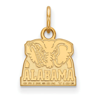 10k Gold LogoArt University of Alabama Elephant Extra Small Pendant