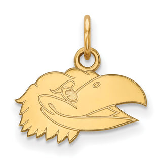 14k Gold LogoArt University of Kansas Jayhawk Extra Small Pendant 4Y060UKS