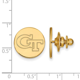 14k Gold LogoArt Georgia Institute of Technology G-T Lapel Pin