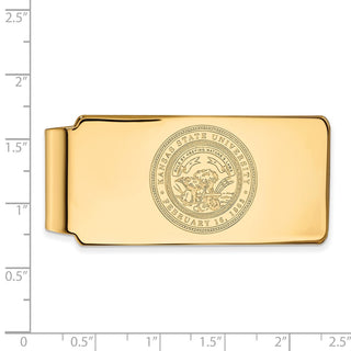 10k Gold LogoArt Kansas State University Crest Money Clip