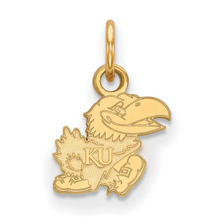 14k Gold LogoArt University of Kansas Jayhawk Extra Small Pendant 4Y065UKS
