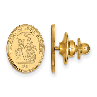 14k Gold LogoArt University of South Carolina Crest Lapel Pin