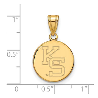 10k Gold LogoArt Kansas State University K-S Medium Pendant 1Y067KSU