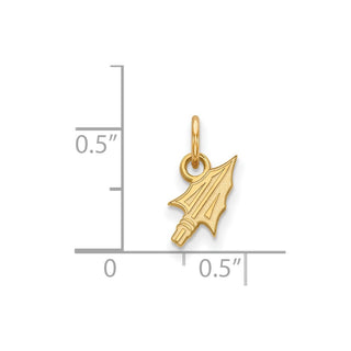 10k Gold LogoArt Florida State University Arrow Extra Small Pendant