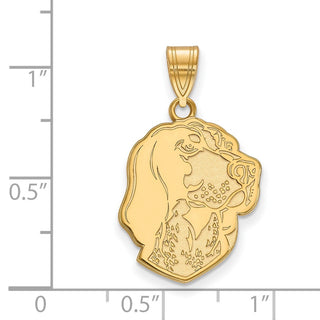 14k Gold LogoArt University of Tennessee Smokey Large Pendant