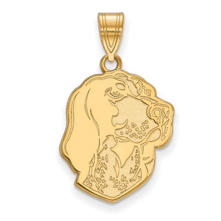 Sterling Silver Gold-plated LogoArt University of Tennessee Smokey Large Pendant