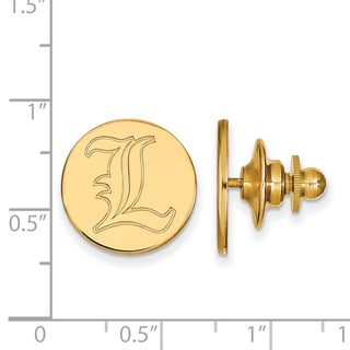 14k Gold LogoArt University of Louisville Letter L Lapel Pin