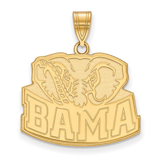 10k Gold LogoArt University of Alabama Elephant Large Pendant 1Y076UAL