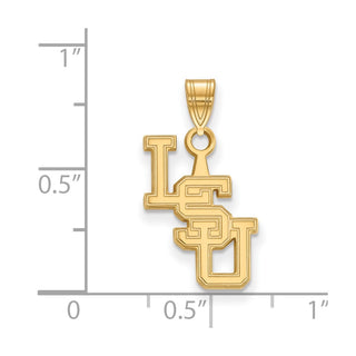 10k Gold LogoArt Louisiana State University L-S-U Small Pendant 1Y079LSU