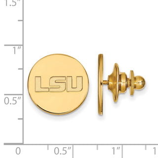 14k Gold LogoArt Louisiana State University L-S-U Lapel Pin