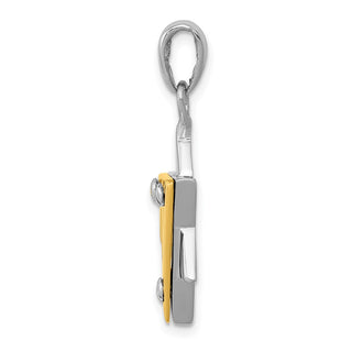 14k Yellow and White Gold Star Of David Pendant K1272