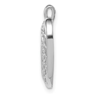 14k White Gold Cut-Out Heart Pendant K1631