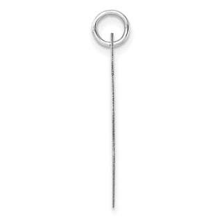 14k White Gold Heart Disc Charm K167