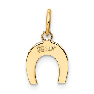 14k Yellow Gold Horseshoe Charm K1758