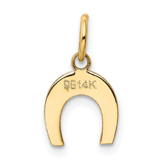 14k Yellow Gold Horseshoe Charm K1758