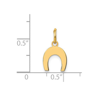 14k Yellow Gold Horseshoe Charm K1758