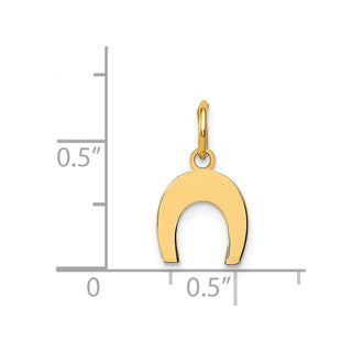 14k Yellow Gold Horseshoe Charm K1758