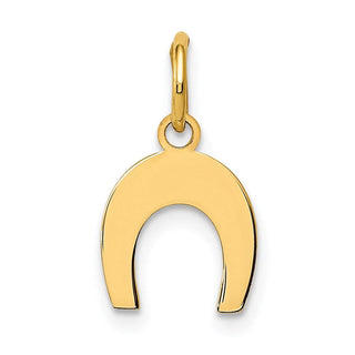 14k Yellow Gold Horseshoe Charm K1758