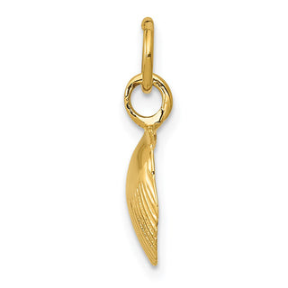 14k Yellow Gold Seashell Pendant K1900