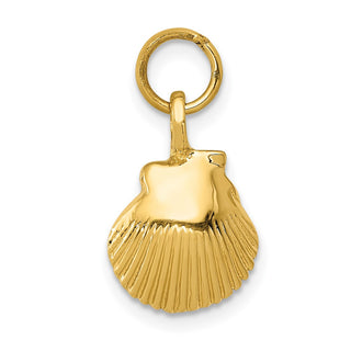 14k Yellow Gold Seashell Pendant K1900