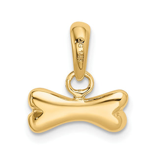 14k Yellow Gold Dog Bone Pendant