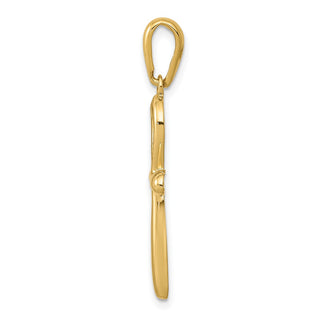 14k Yellow Gold Ankh Cross Pendant K2277
