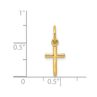 14K Yellow Gold Small Cross Charm K2280