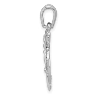 14k White Gold Mariners Cross Pendant K2290