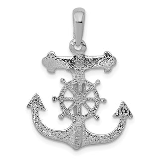 14k White Gold Mariners Cross Pendant K2290