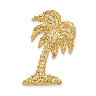 14k Yellow Gold Palm Tree Slide Pendant K2498
