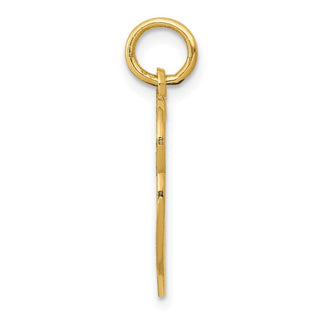 14k Yellow Gold Polished Double Heart Charm K2548