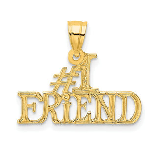 14k Yellow Gold #1 Friend Pendant