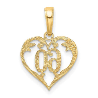 14k Yellow Gold 60 Heart Pendant