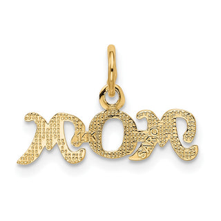 14k Yellow Gold Mom Charm K2630