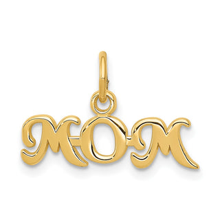 14k Yellow Gold Mom Charm K2630