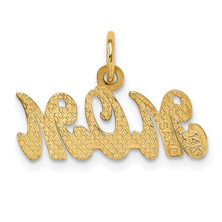 14k Yellow Gold Mom Charm K2632
