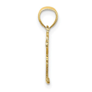 14k Yellow Gold Best Mom Pendant K2664