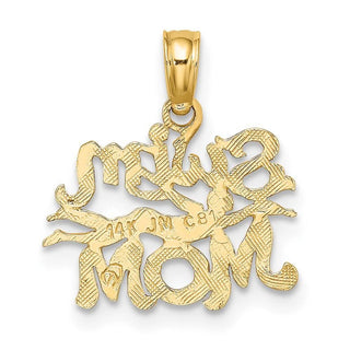 14k Yellow Gold Swim Mom w/Swimmer Pendant