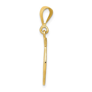 14k Yellow Gold Good Luck Clover Pendant