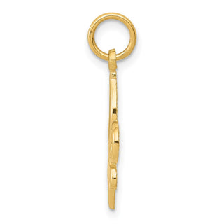 14k Yellow Gold Fleur De Lis Charm K2756