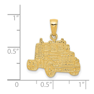 14k Yellow Gold Truck Cab Pendant