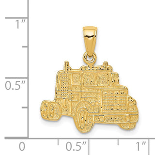 14k Yellow Gold Truck Cab Pendant