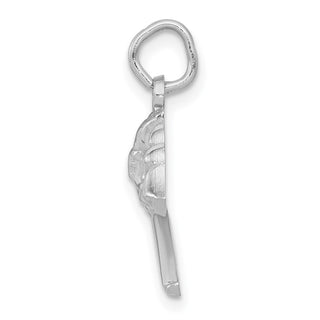 14K White Gold Fire Department Charm