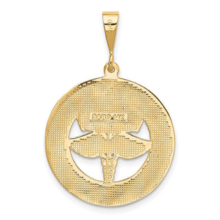14k Yellow Gold The Art Of Caring Rn Pendant