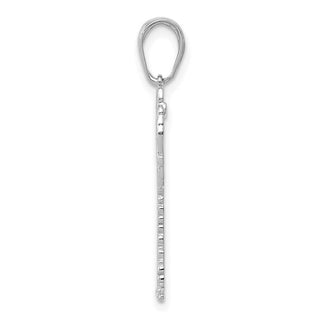 14k White Gold Palm Tree Pendant K2887W