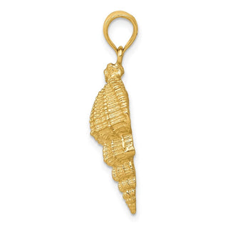 14k Yellow Gold Conch Shell Pendant K2912